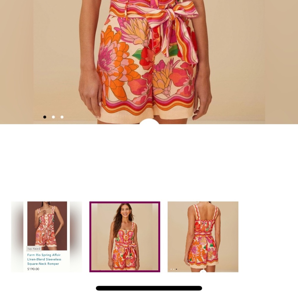 FARM Rio Multicolor Floral Romper